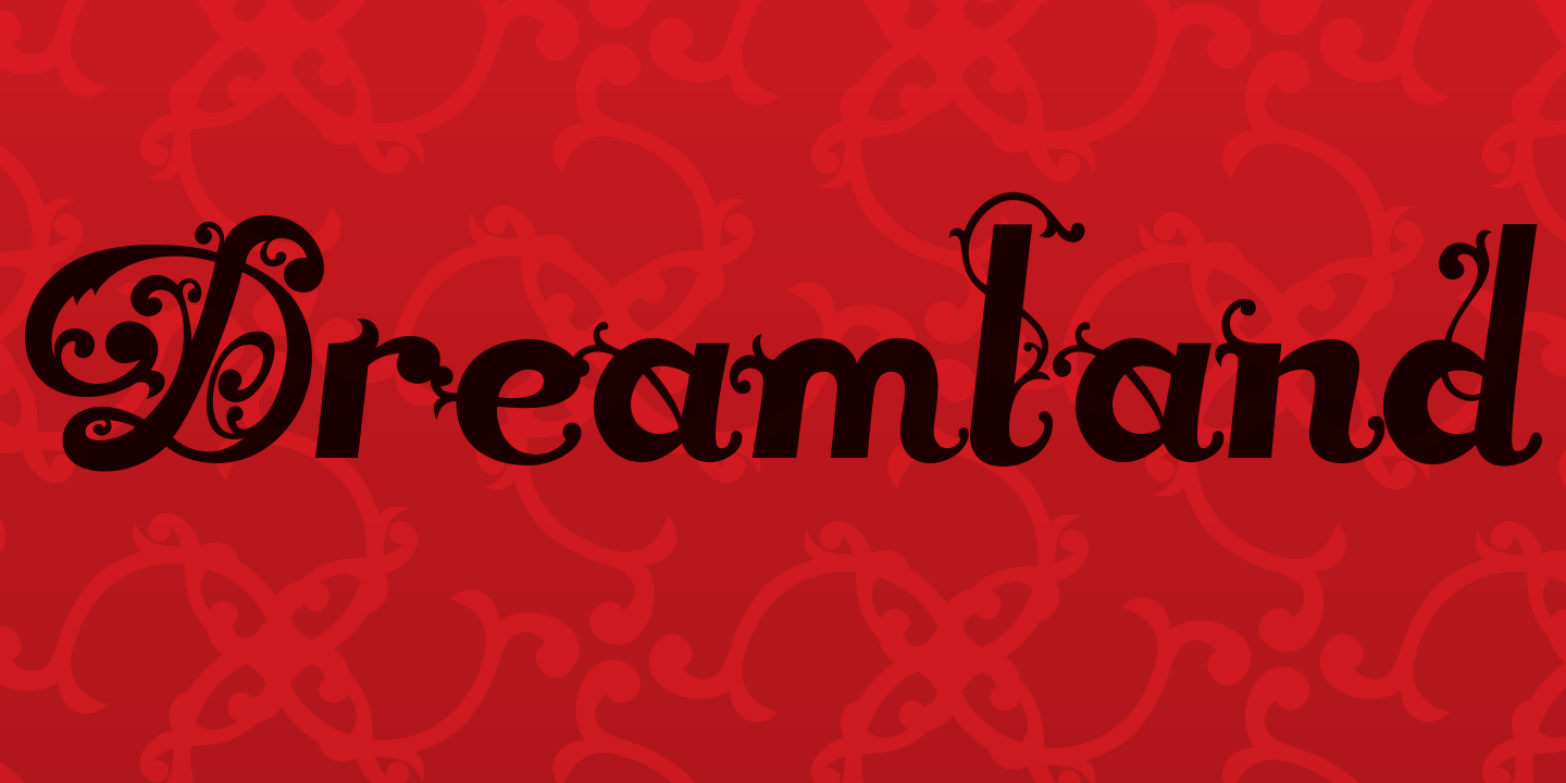 Przykładowa czcionka Dreamland Roman #2